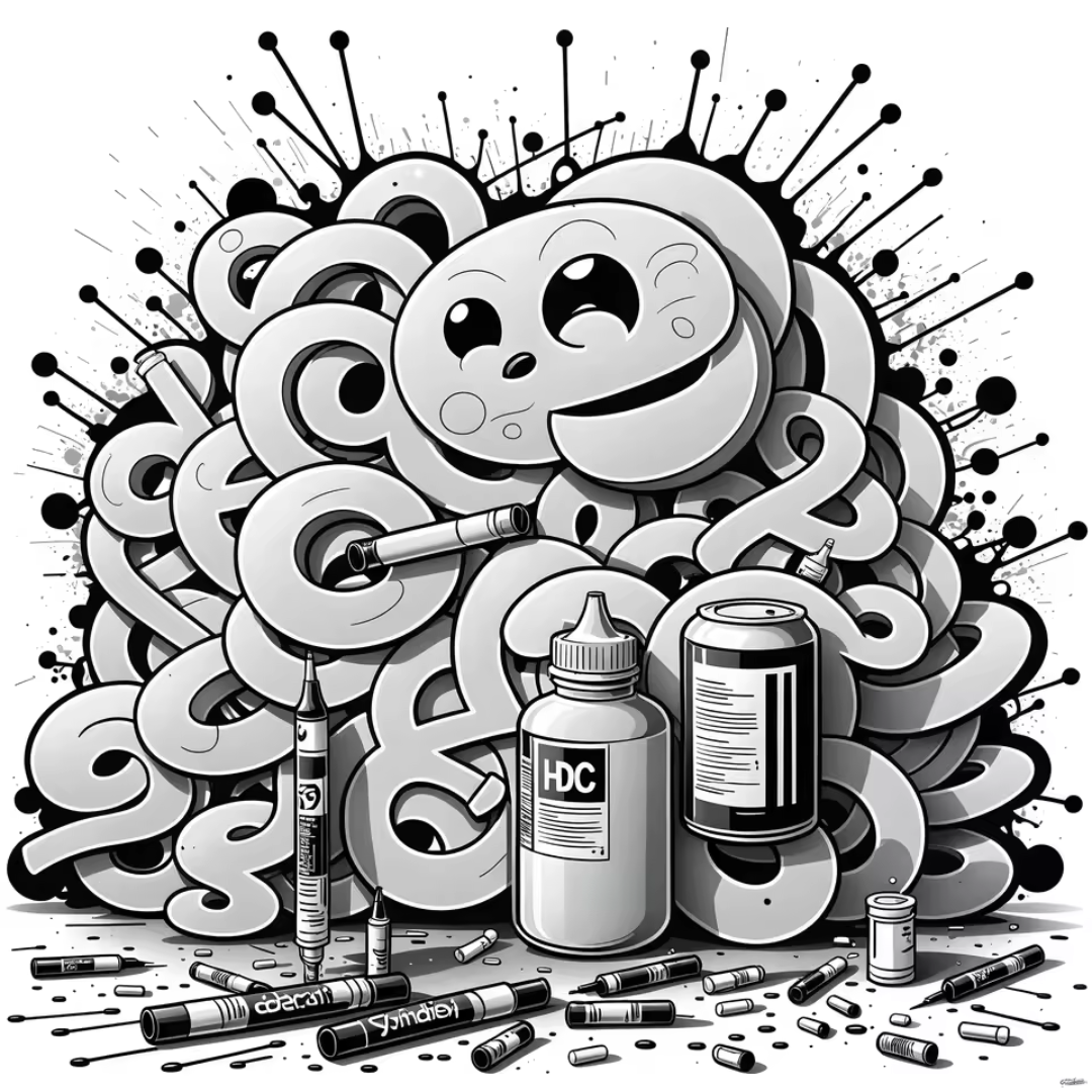 Libro para colorear graffiti