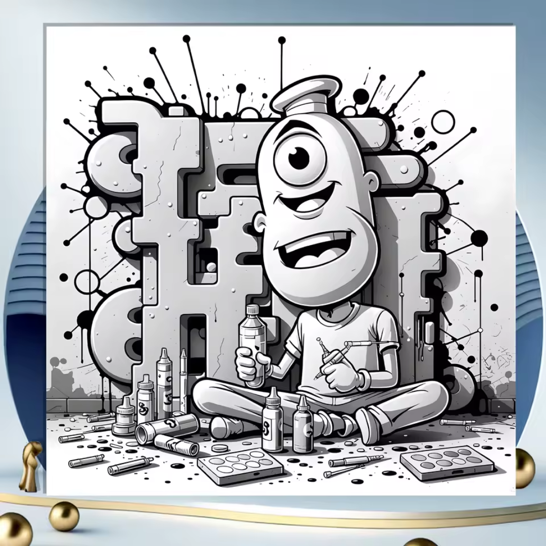 Libro para colorear graffiti