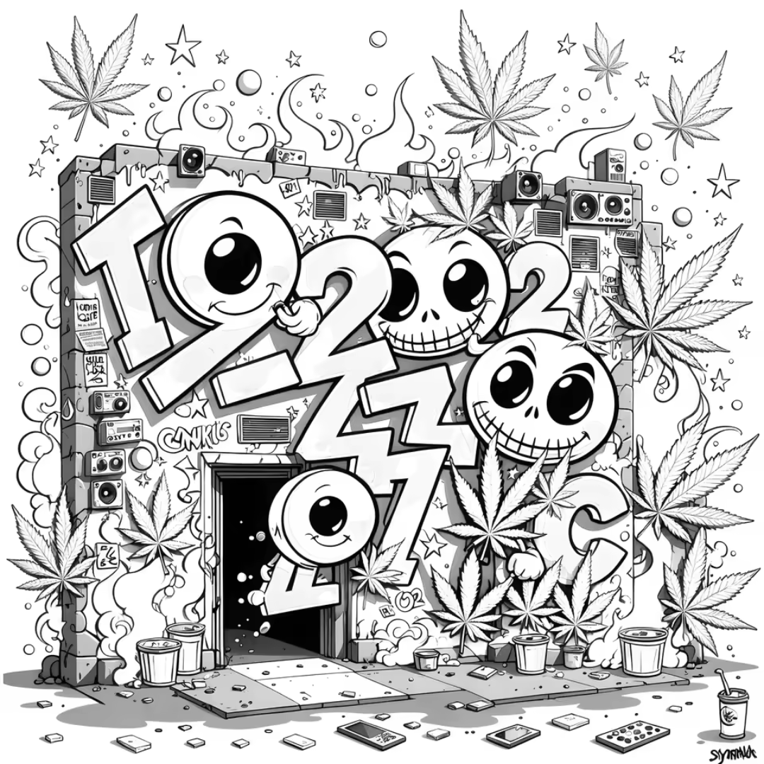 Libro para colorear graffiti